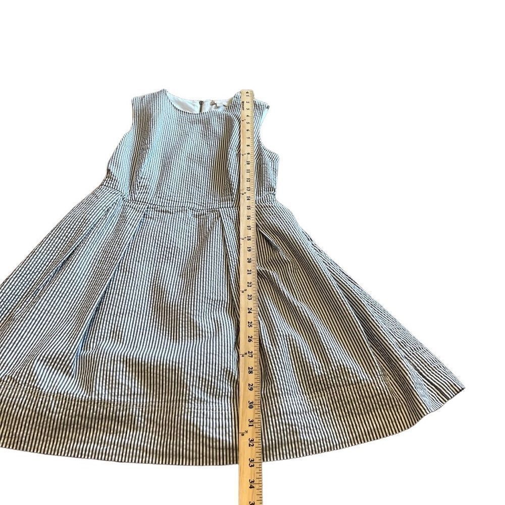 Gap Blue and White Seersucker Sleeveless Dress with Pleated Skirt. Sz 2. EUC!! - Picture 12 of 13
